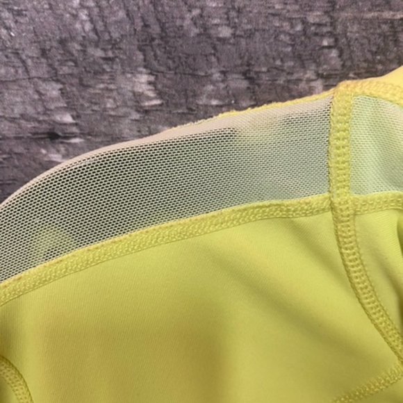 TANGERINE Athletic Yellow Full Zipped Light Jacket Mesh Stripe  - Size: S**EUC** - Picture 4 of 7